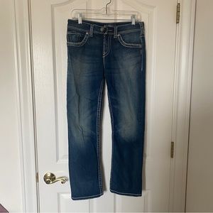 Silver Natsuki Stretch Cropped Jean, W29